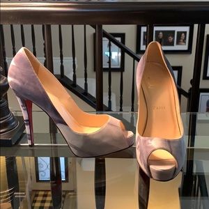 Christian Louboutin peep toe shoes size 37 1/2